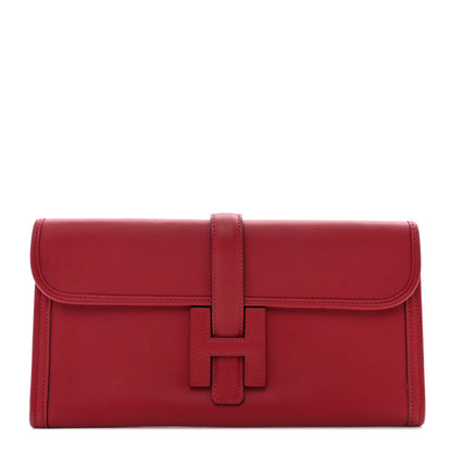 Hermes Swift Jige Elan 29 Clutch Rouge Grenat 1 of 10