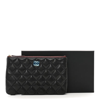 Chanel Caviar Quilted Cosmetic Case Black 8 of 8