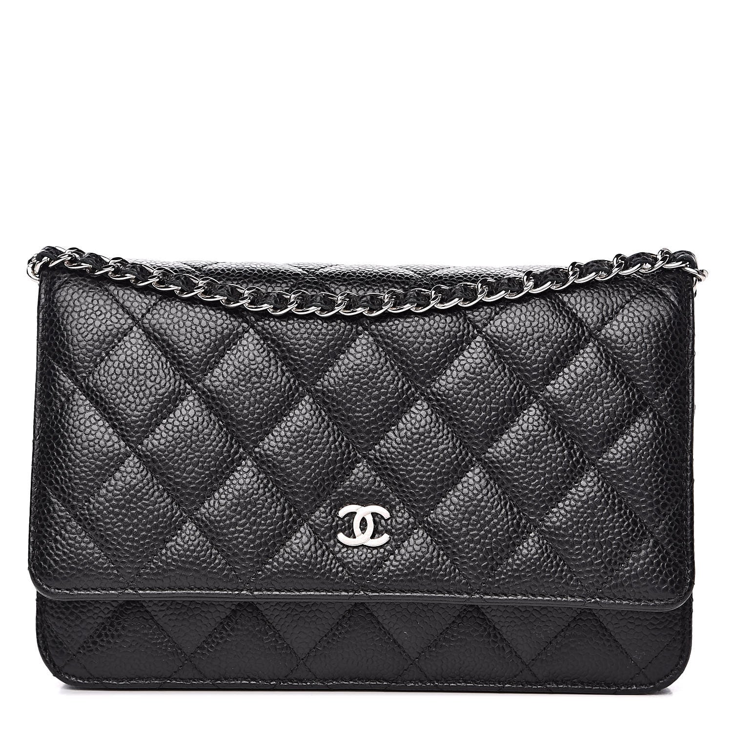 Chanel Caviar Quilted Wallet On Chain WOC Black 1 of 11