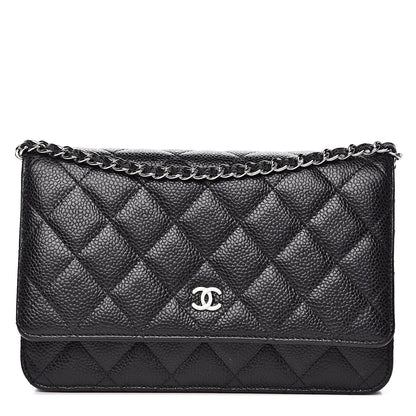Chanel Caviar Quilted Wallet On Chain WOC Black 1 of 11