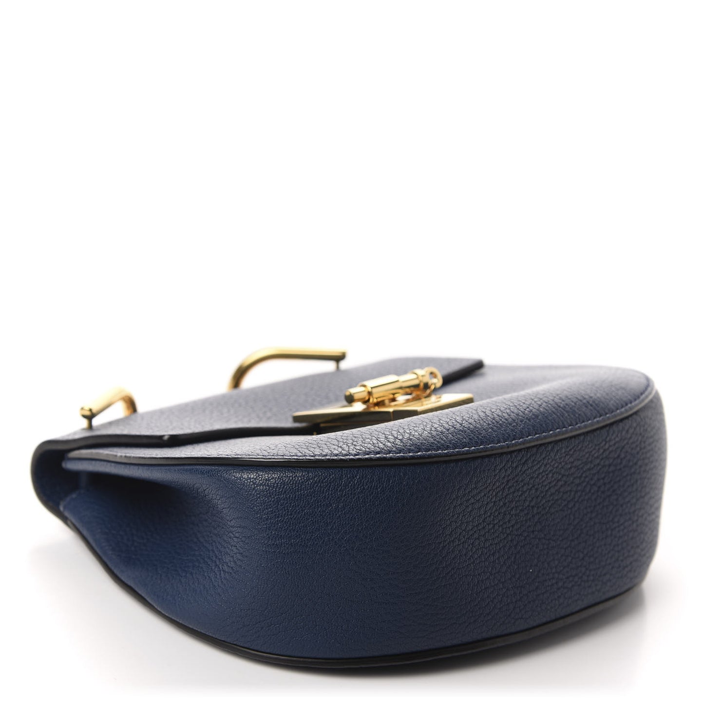 Grained Lambskin Mini Drew Shoulder Bag Factory Blue