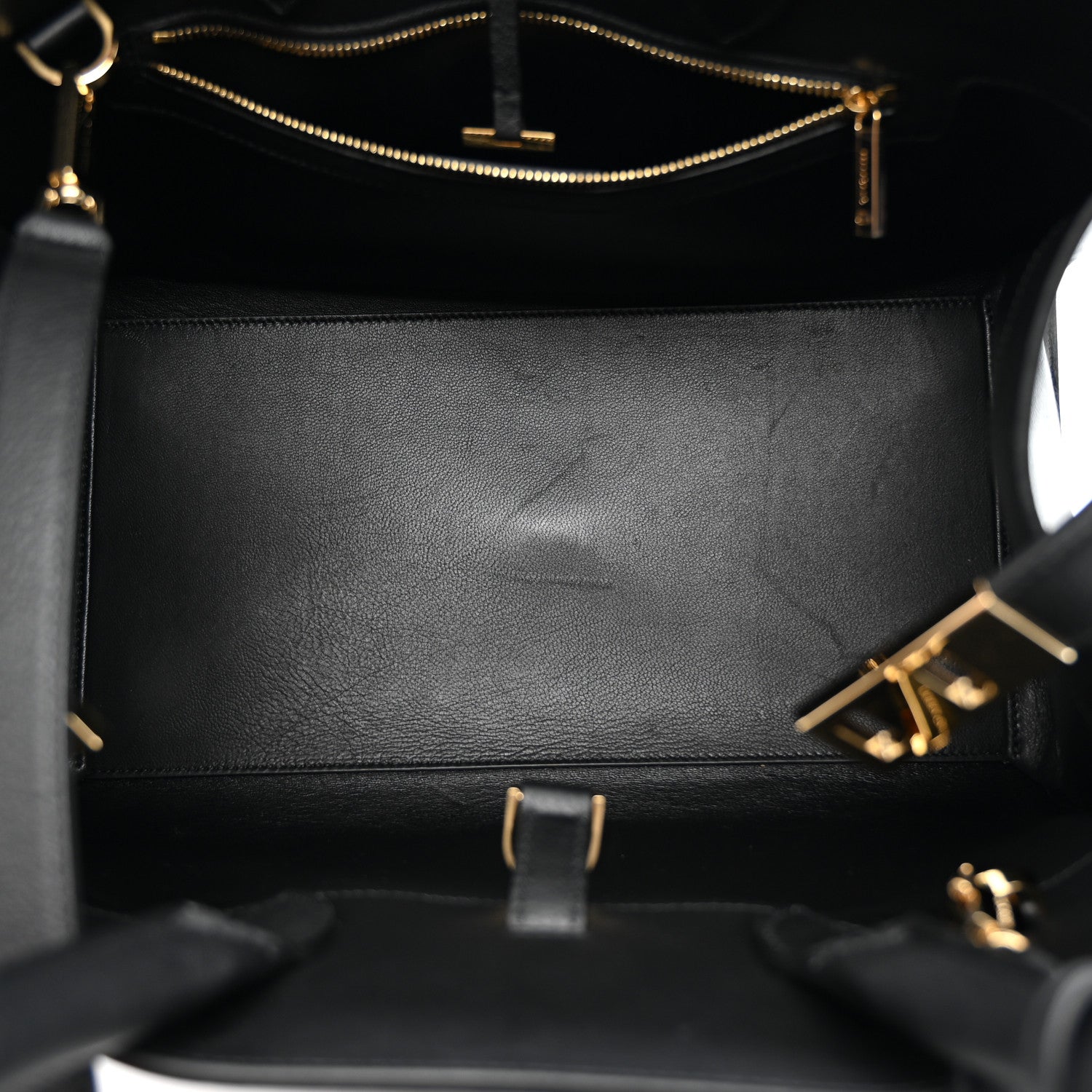 Salvatore Ferragamo Calfskin Small Hug Bag Black 5 of 10