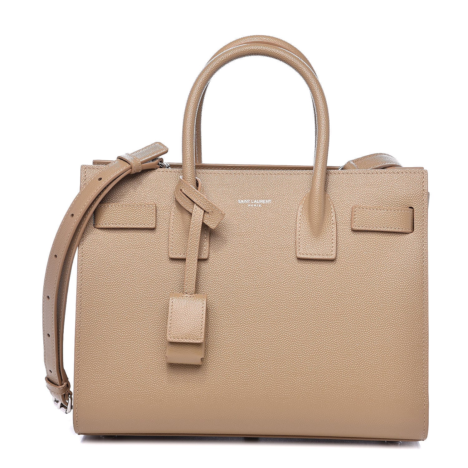 Saint Laurent Grained Calfskin Baby Sac De Jour Souple Dark Beige 1 of 9