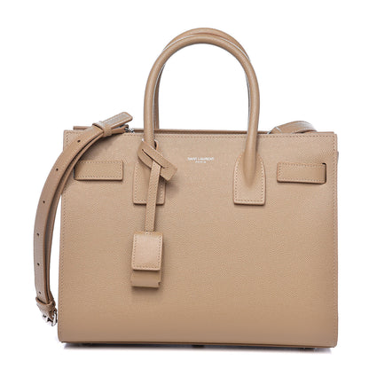 Saint Laurent Grained Calfskin Baby Sac De Jour Souple Dark Beige 1 of 9
