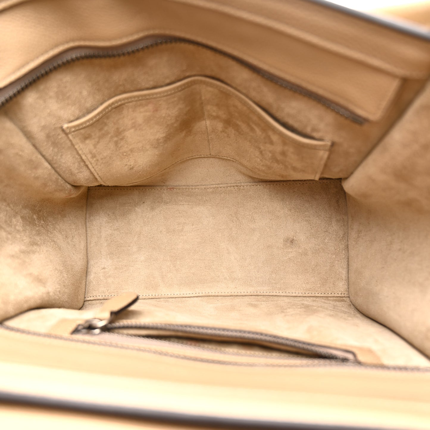 Drummed Calfskin Micro Luggage Dune