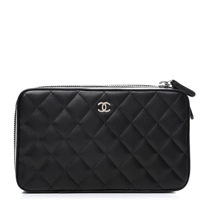 Chanel Lambskin Quilted Jewelry Case Black 1 of 7
