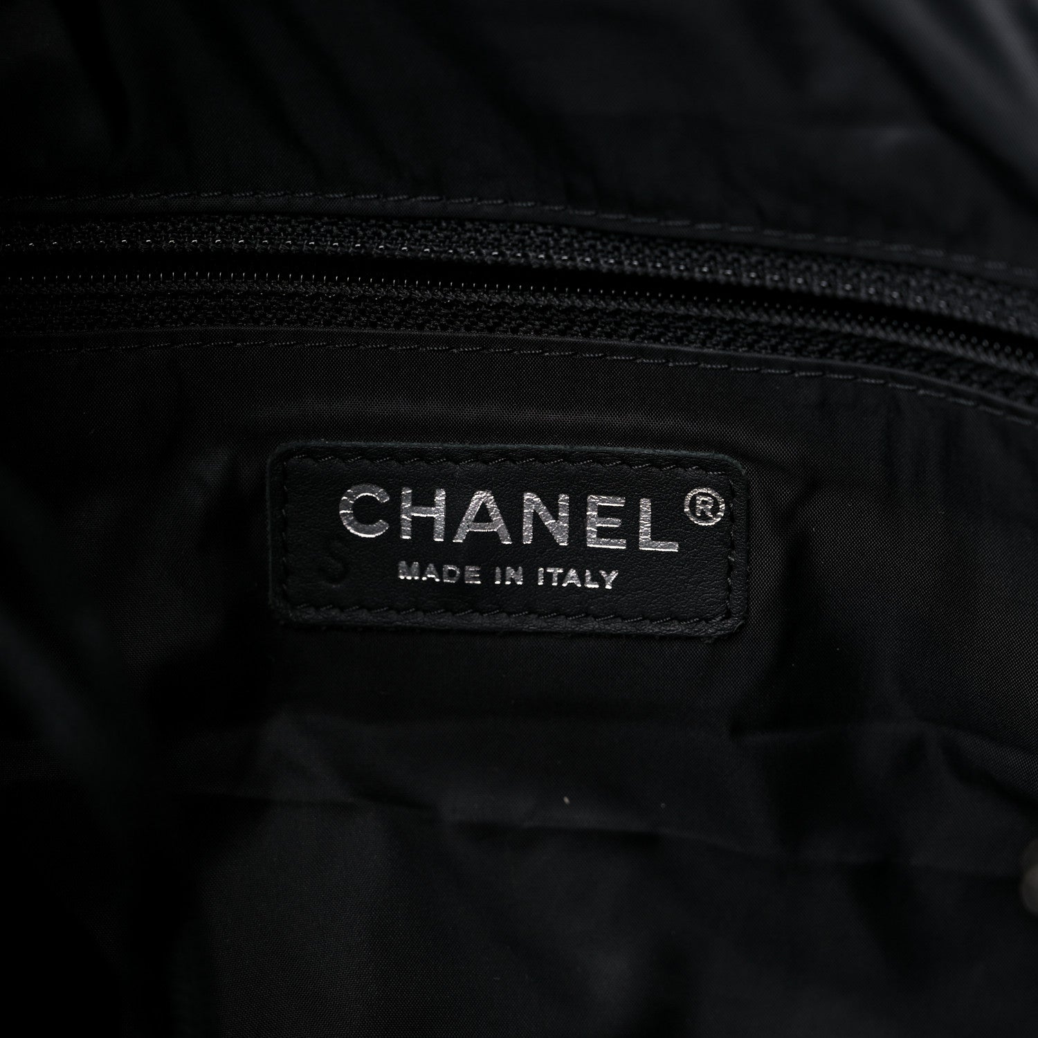 Chanel Wool Nylon Quilted Coco Neige Tote Black Ecru 7 of 18