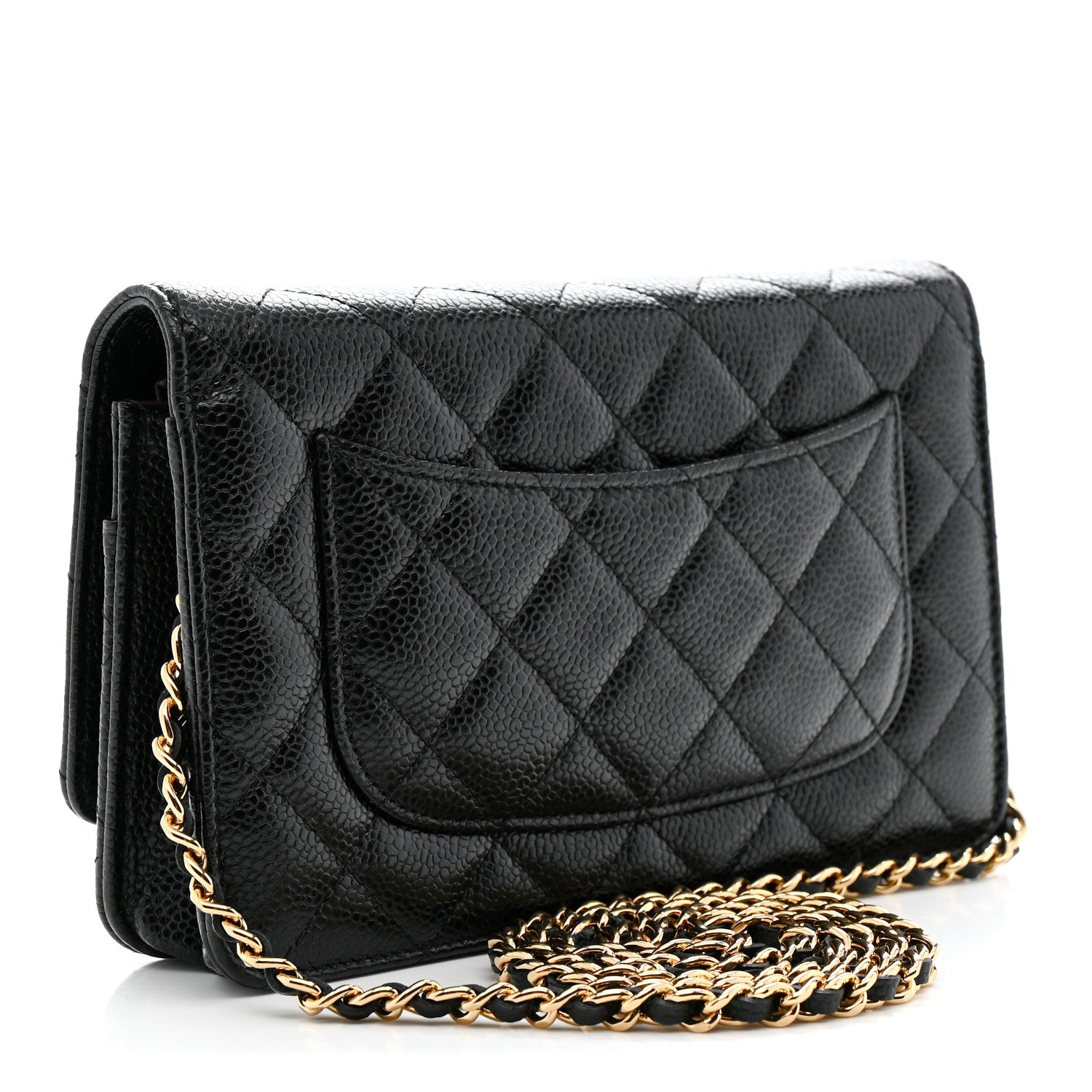 Chanel Caviar Quilted Wallet on Chain WOC Black 3 of 13