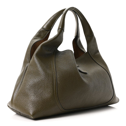 Gucci Grained Calfskin Softbit Maxi Shoulder Bag Forest Green 4 of 12