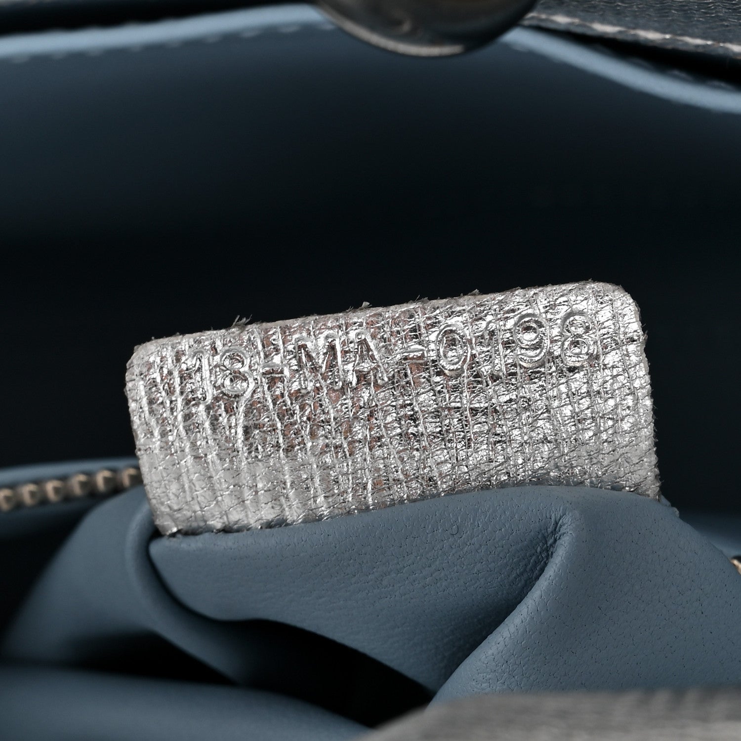 Christian Dior Metallic Grained Calfskin Cannage Small Lucky Badges My Lady Dior Silver 7 of 14