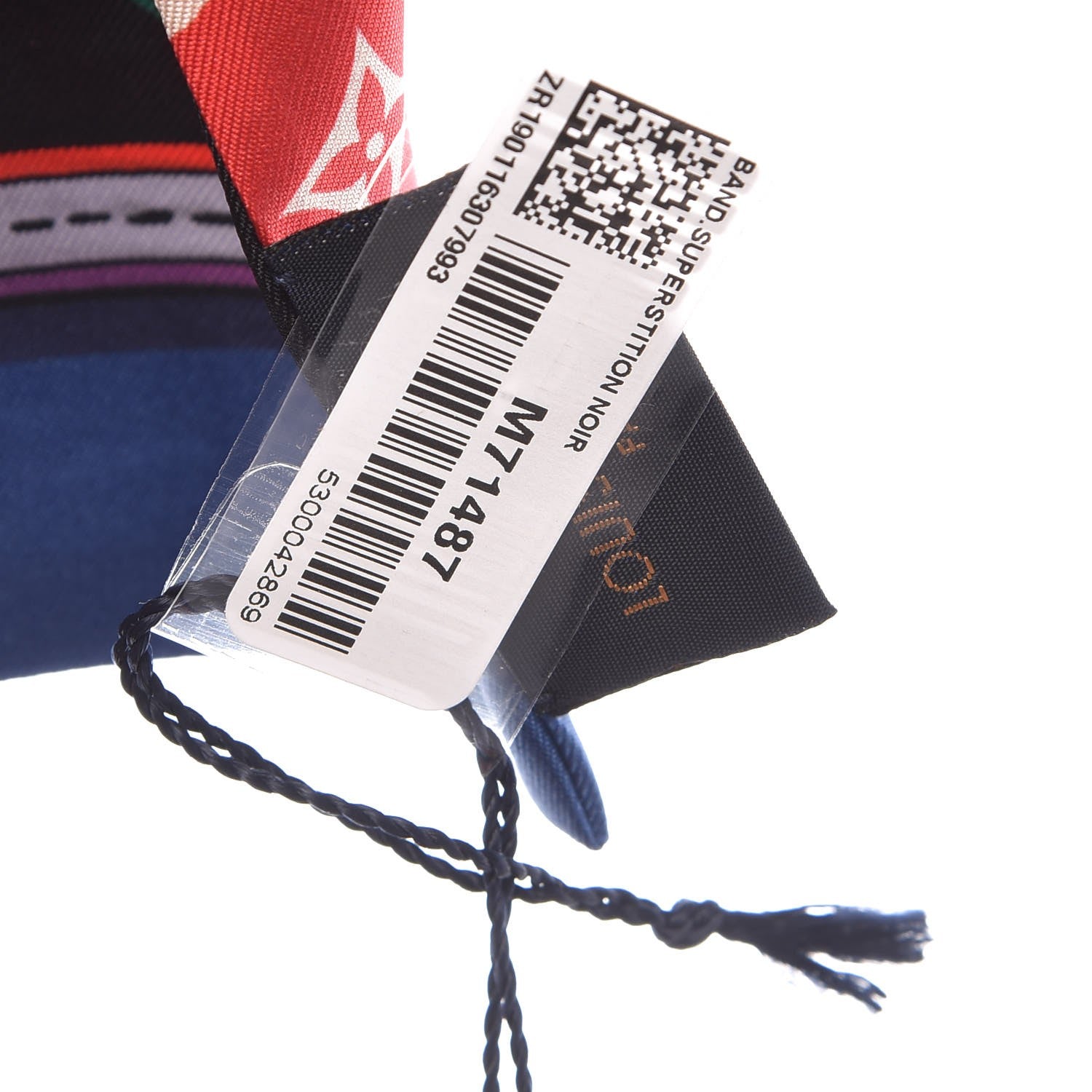 Louis Vuitton Silk Monogram Superstition Bandeau Black 4 of 5