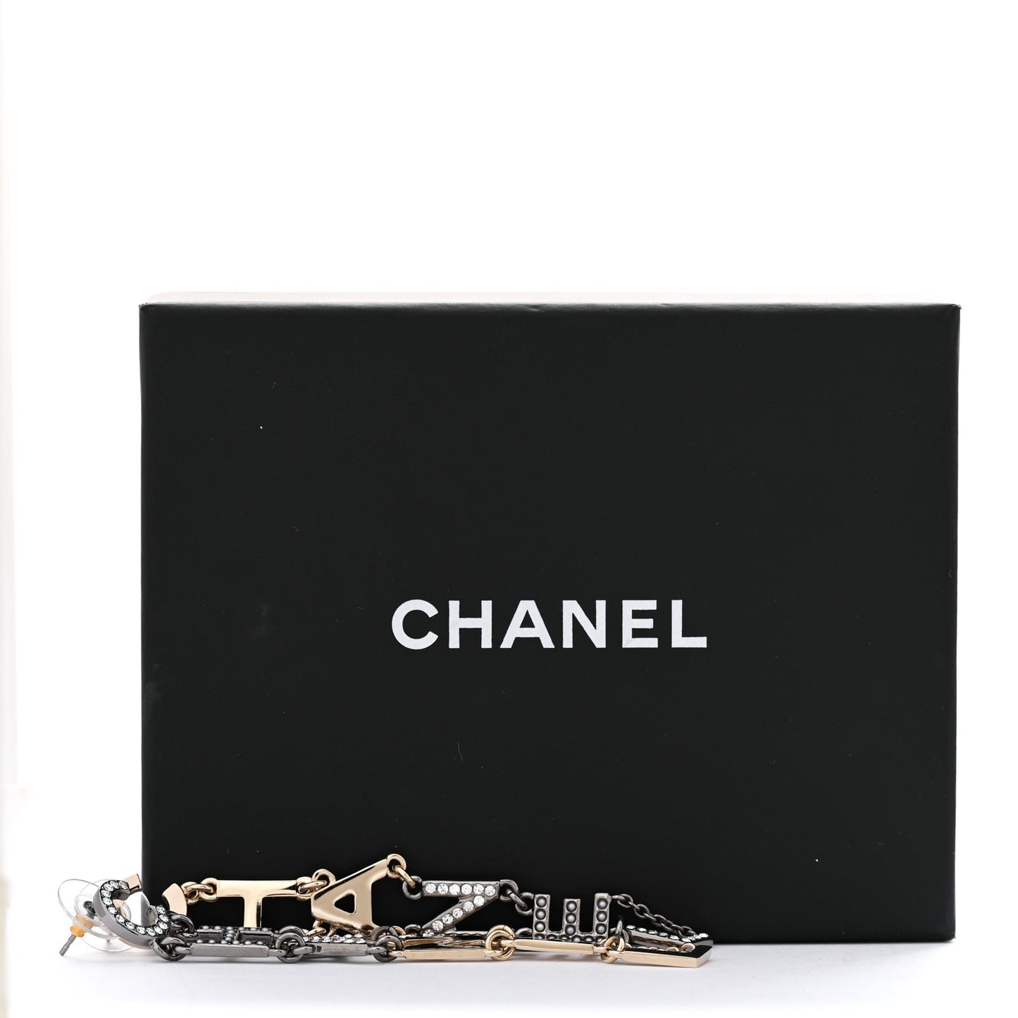 Crystal Pearl Chanel Bright Young Things Earrings Gold Ruthenium