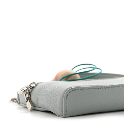Loro Piana Grained Calfskin Extra Pocket Mini Pouch Minty Breeze 8 of 10