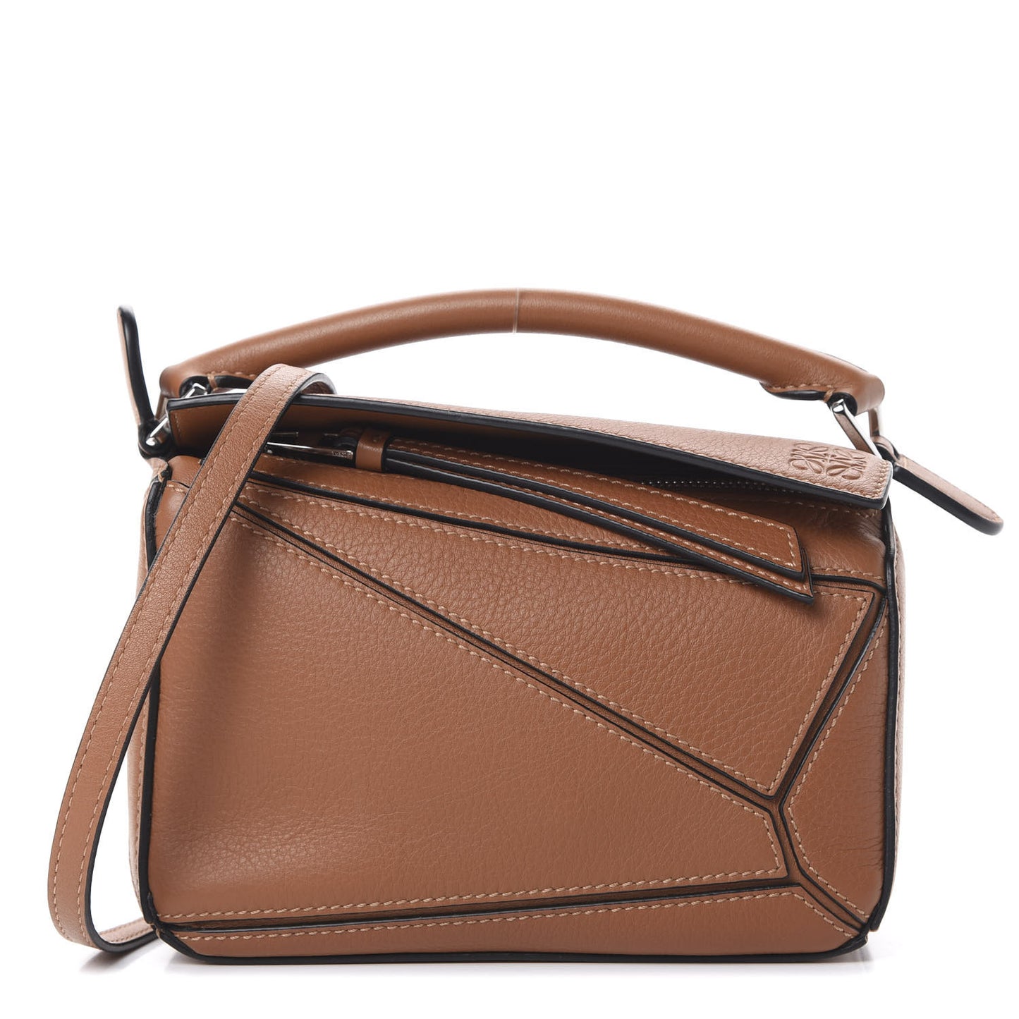 Calfskin Mini Puzzle Bag Tan