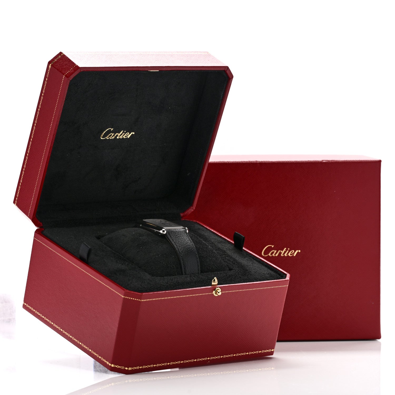 Cartier Stainless Steel Calfskin 25mm Must de Cartier Tank Quartz Watch 6 of 6
