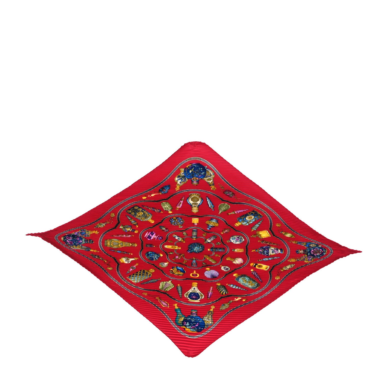 Hermes Silk Plisse Qu' Importe Le Flacon Scarf 1 of 4