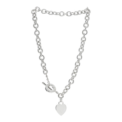 Tiffany Sterling Silver Heart Tag Toggle Necklace 2 of 4