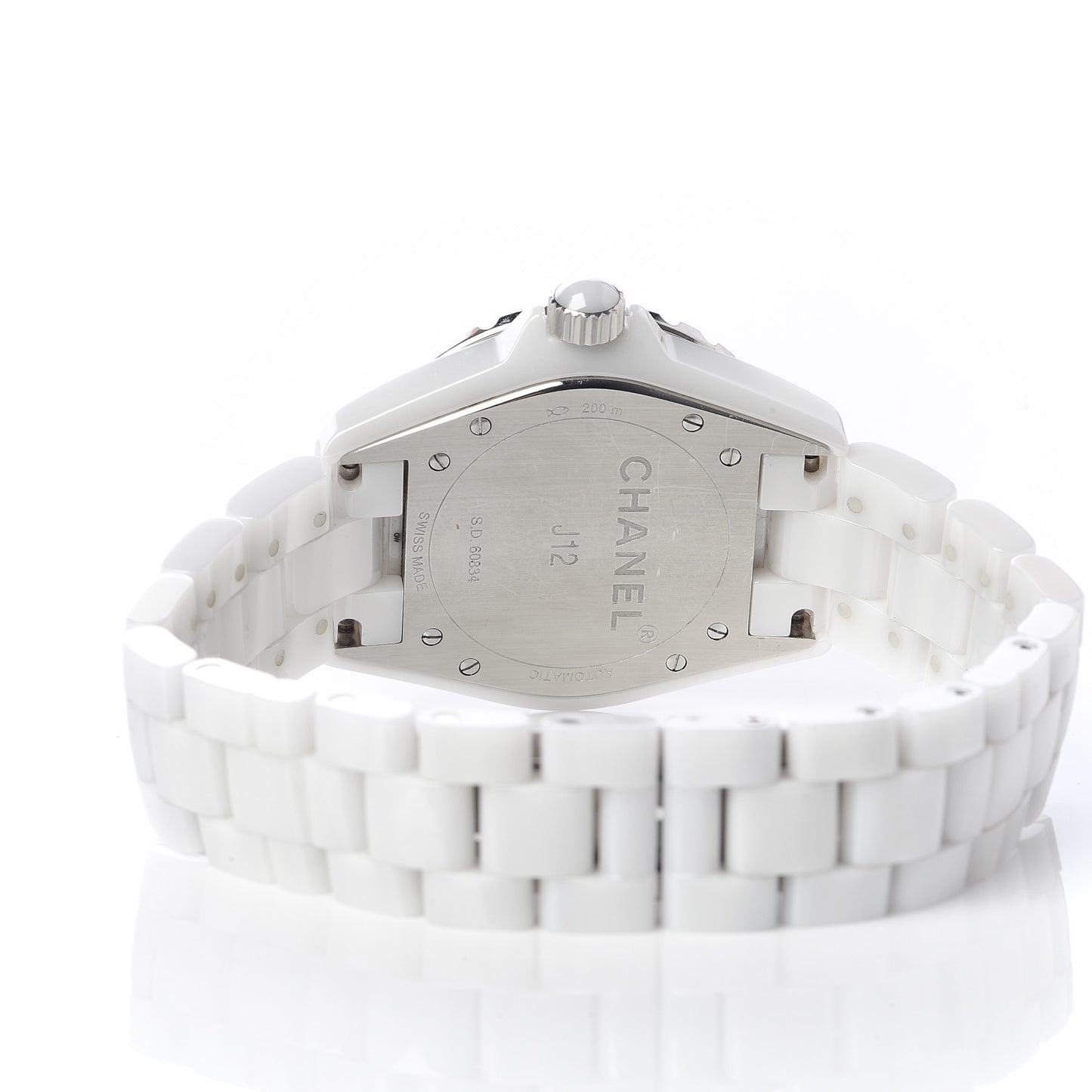Stainless Steel Ceramic 38mm J12 Automatic Watch White