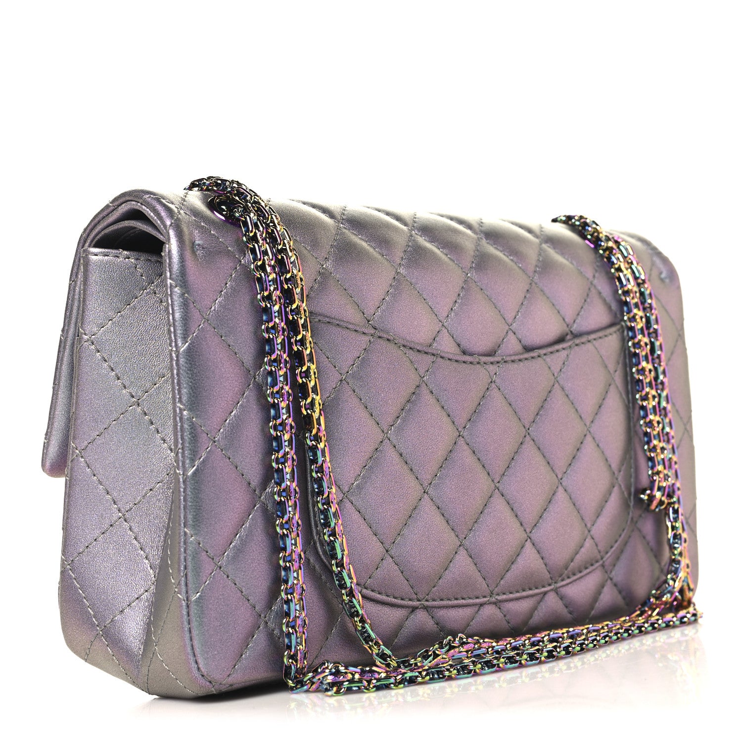 Chanel Iridescent Lambskin Quilted 2.55 Reissue 226 Flap Light Purple 3 of 10