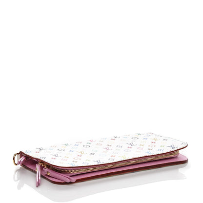 Louis Vuitton Monogram Multicolor Insolite Wallet White Litchi 4 of 6