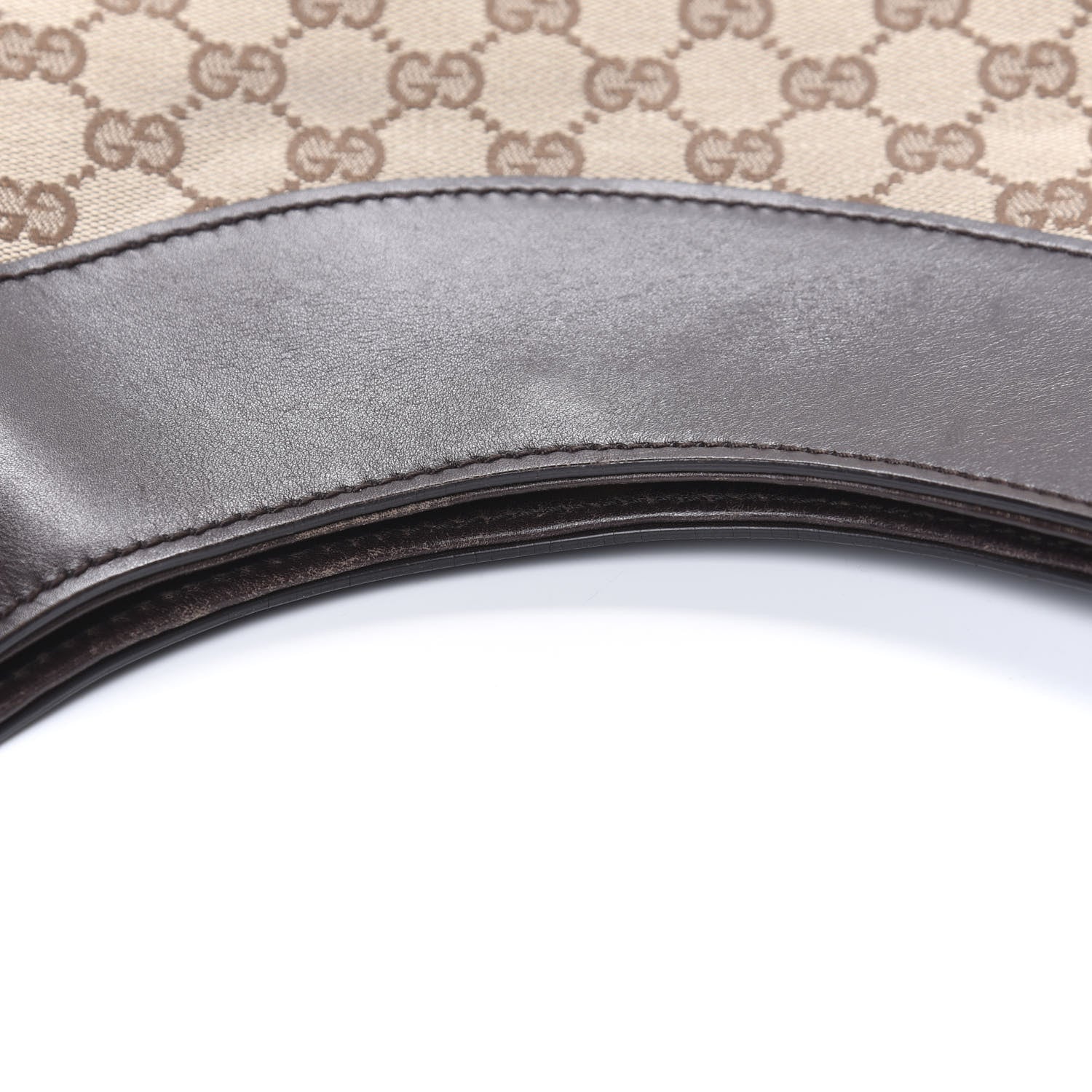 Gucci Monogram Half Moon Hobo Dark Brown 7 of 12