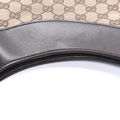 Gucci Monogram Half Moon Hobo Dark Brown 7 of 12