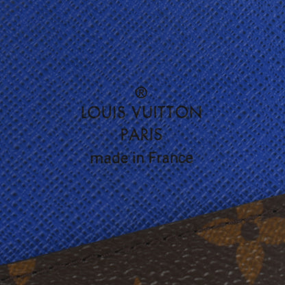 Louis Vuitton Monogram Macassar Pocket Organizer NM Blue 6 of 7