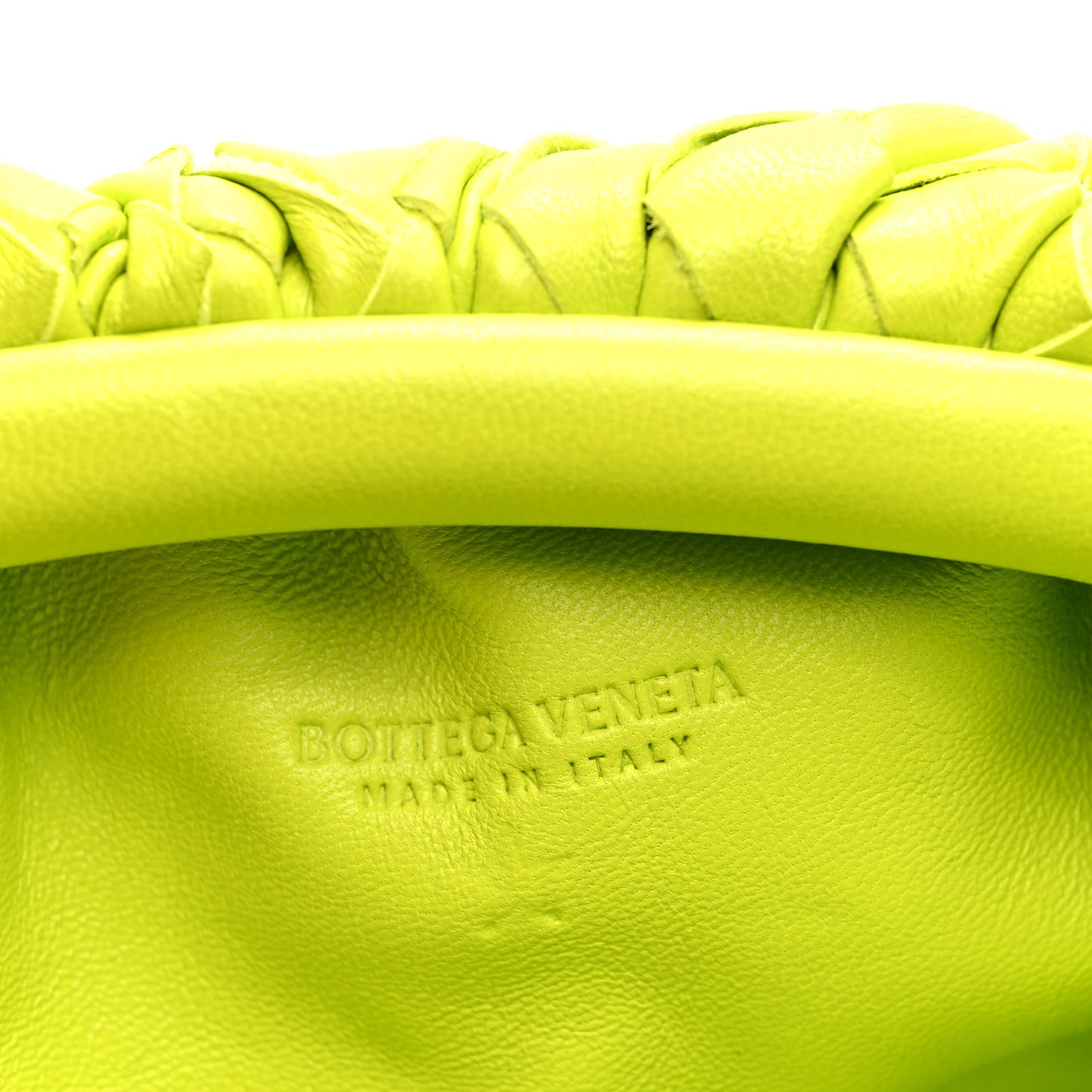 Nappa Intrecciato The Mini Pouch Kiwi