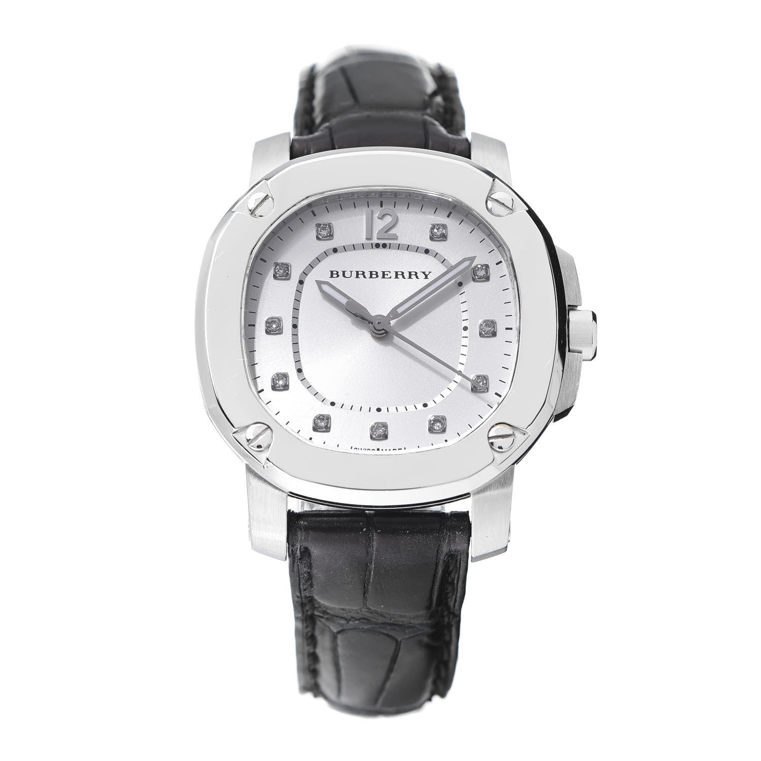 Burberry Stainless Steel Alligator Diamond 34mm The Britain Quartz Watch BBY1806 1 of 9