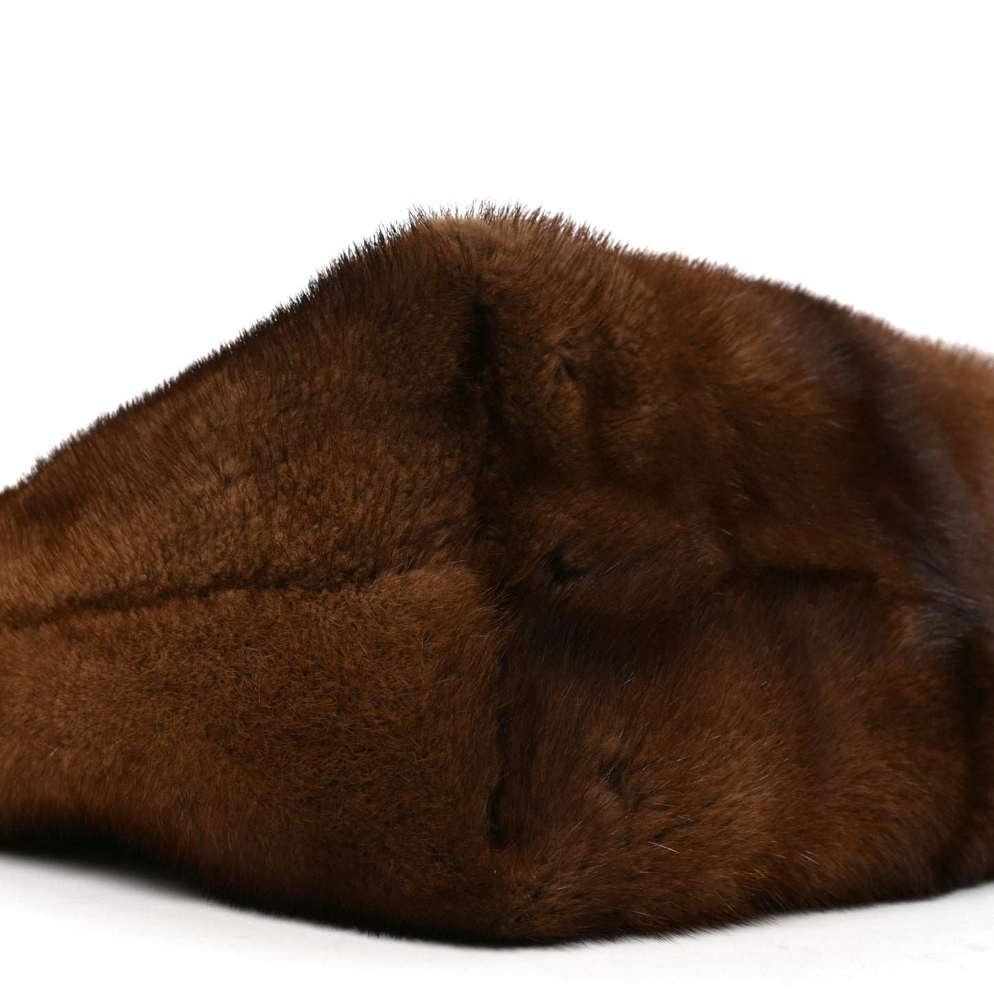 Mink Fur Lux Satchel Coffee