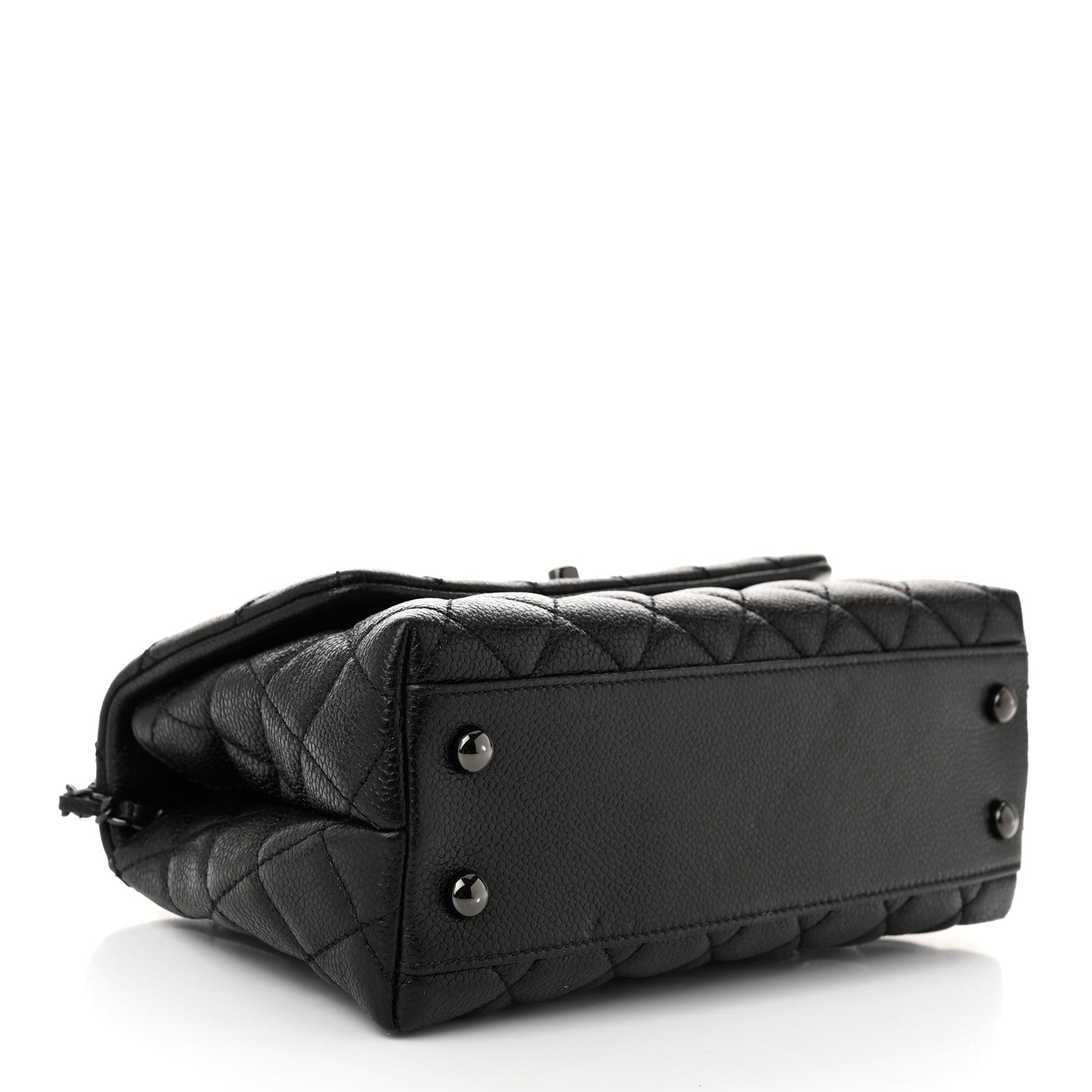 Chanel Caviar Quilted Mini Coco Handle Flap So Black 4 of 10