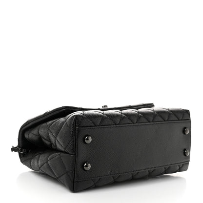 Chanel Caviar Quilted Mini Coco Handle Flap So Black 4 of 10