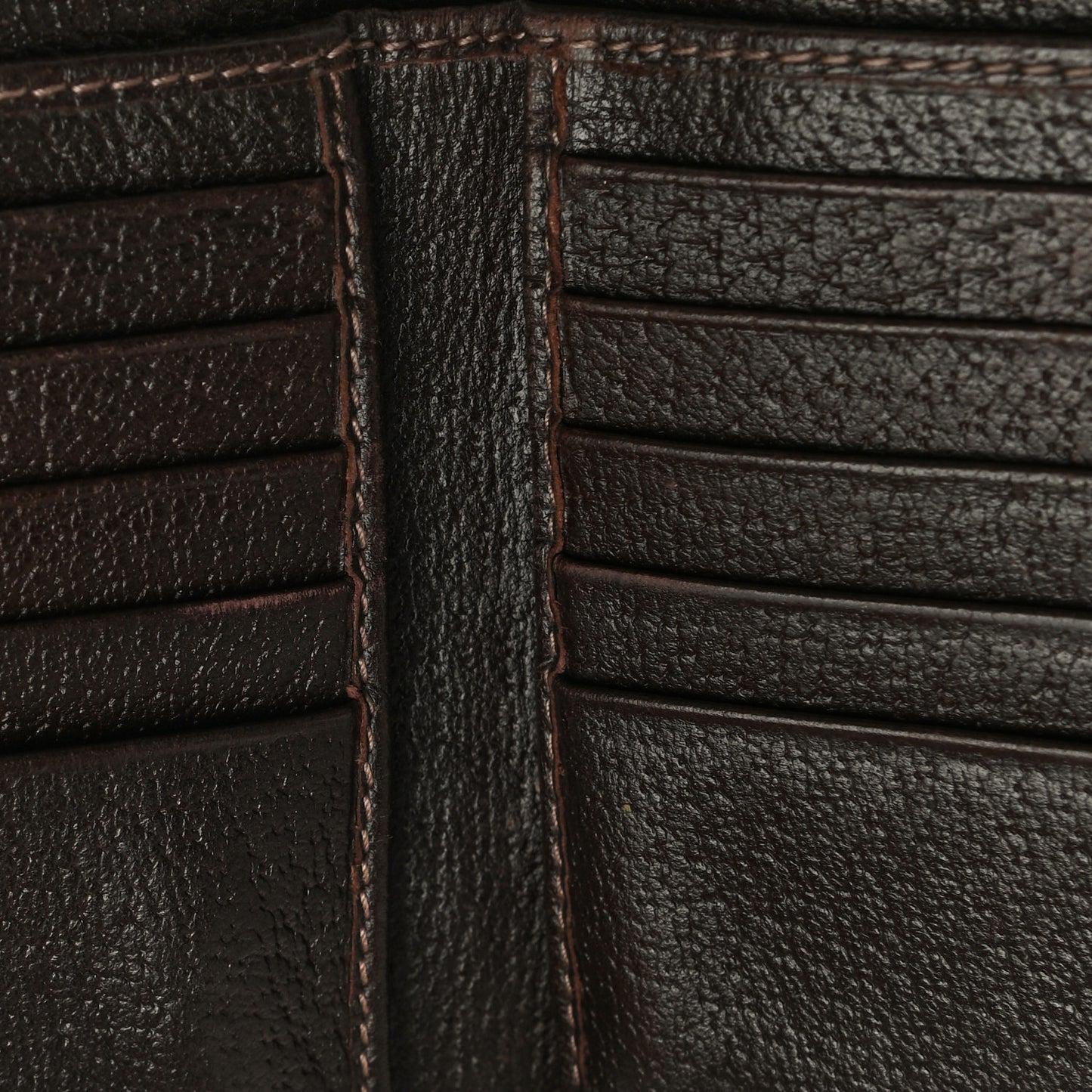 Monogram D Ring Compact Wallet Dark Brown