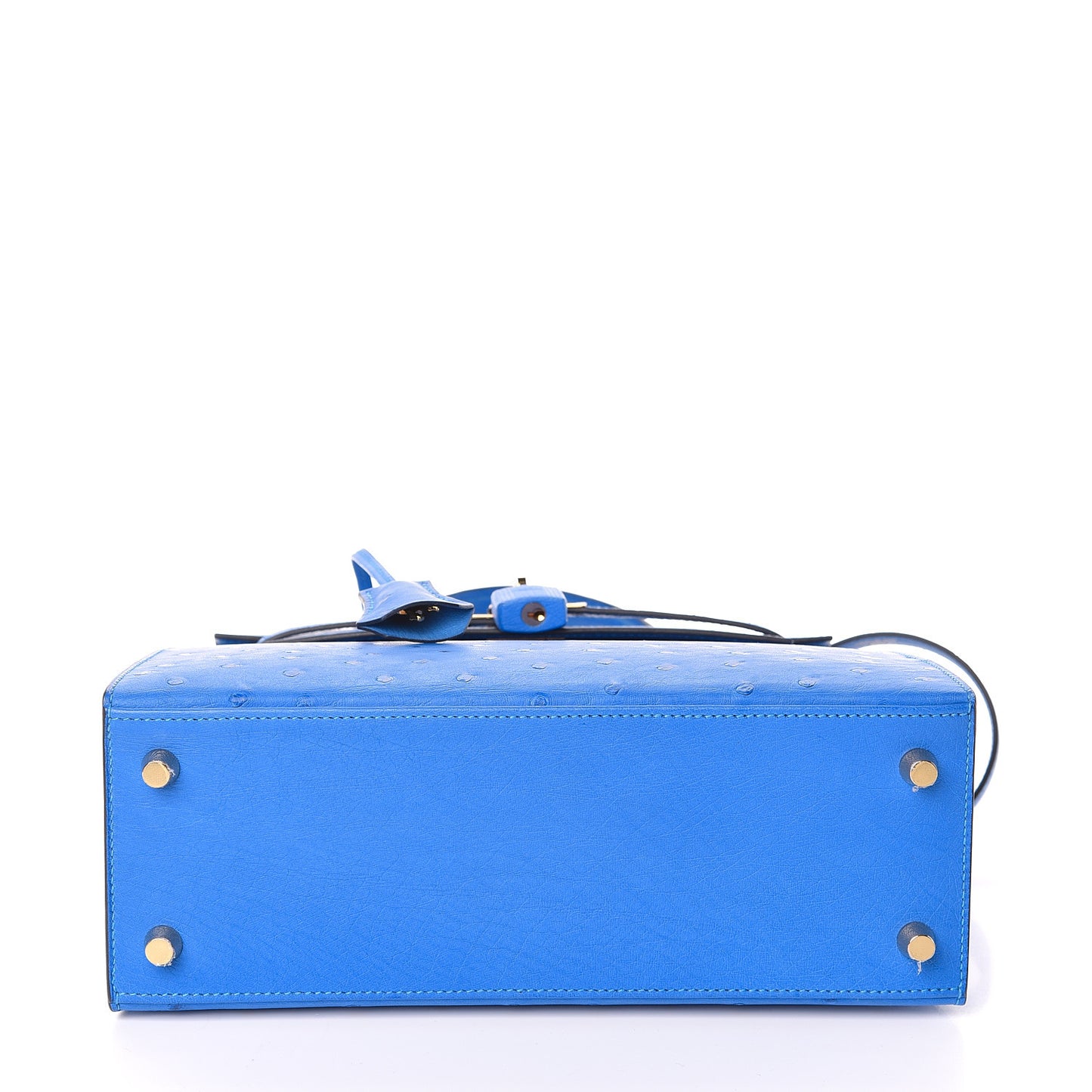 Ostrich Kelly Sellier 25 Bleuet