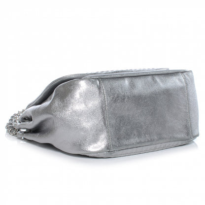 Chanel Luxe Ligne Flap Bag Silver 5 of 8