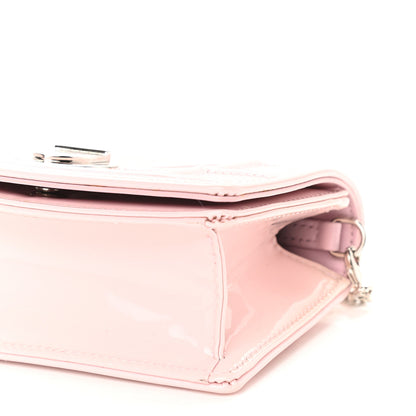 Christian Dior Patent Micro-Cannage Baby Diorama Flap Bag Pale Pink 6 of 9