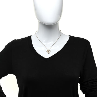 Chanel CC Heart Chain Pendant Necklace Gold 2 of 5