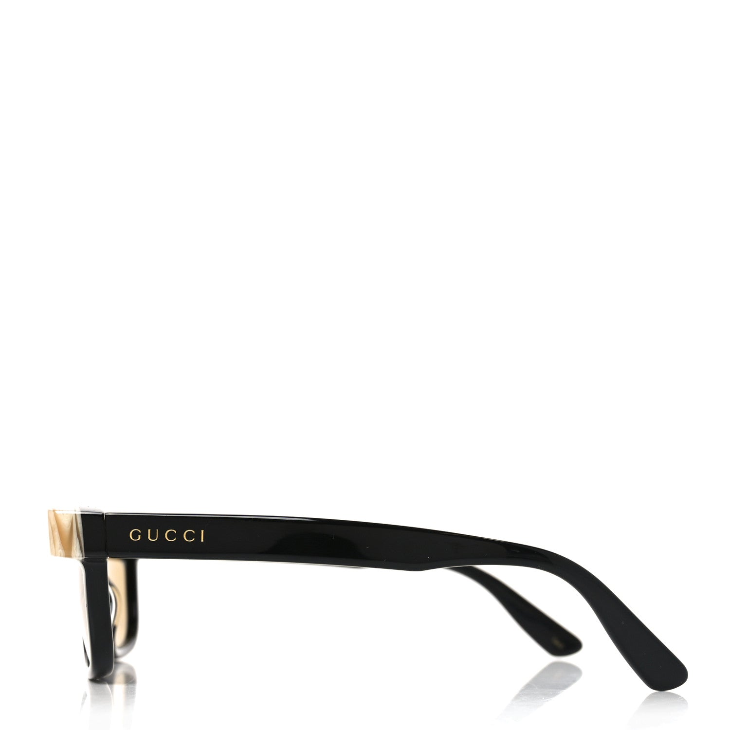 Gucci Acetate Rectangle Sunglasses GG1166S Black Beige 3 of 7