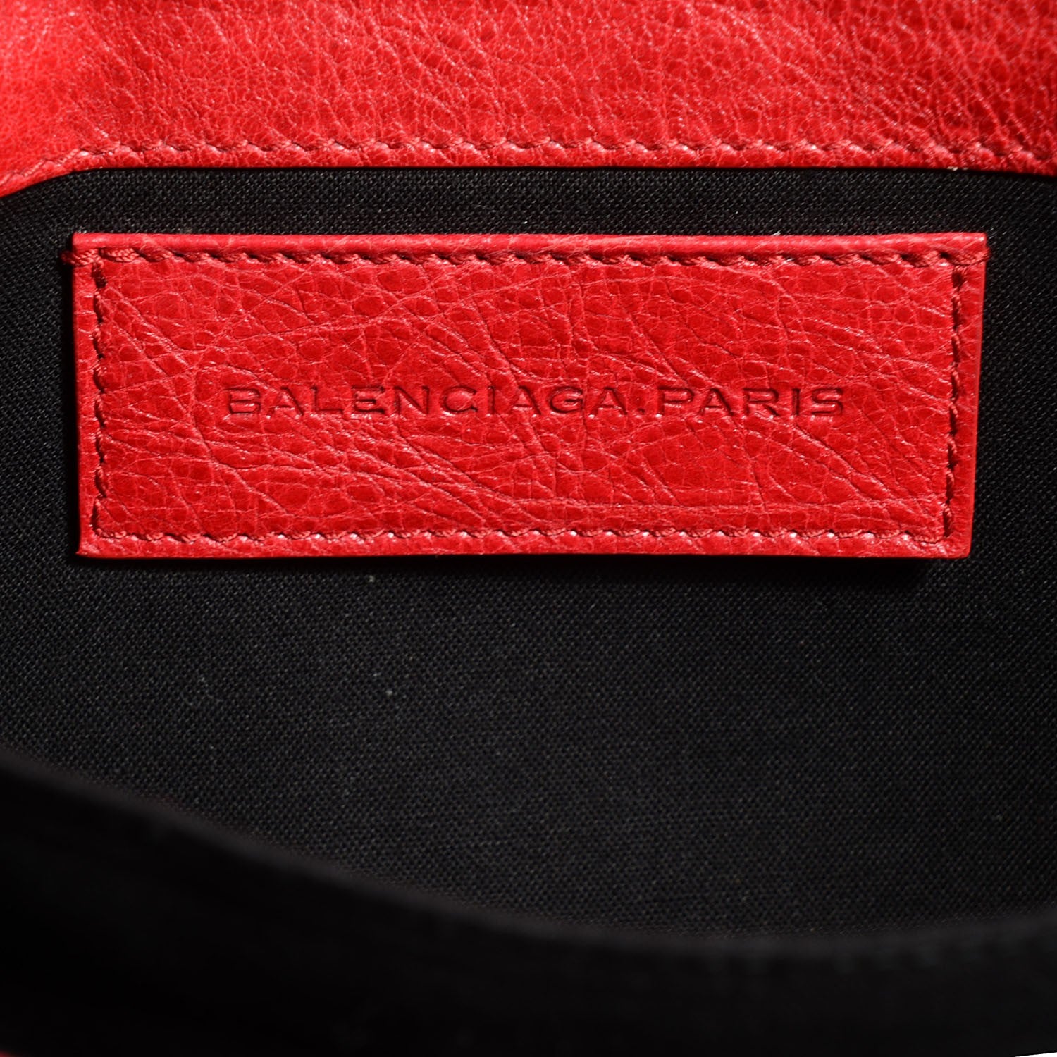 Balenciaga Agneau Classic Hardware Envelope Clutch Rouge Coquelicot 7 of 8