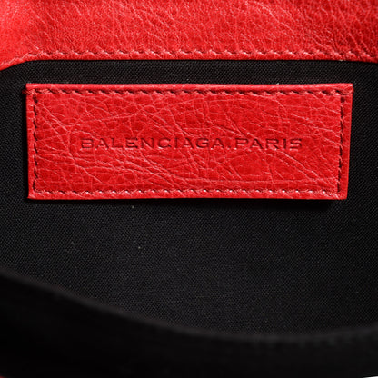 Balenciaga Agneau Classic Hardware Envelope Clutch Rouge Coquelicot 7 of 8