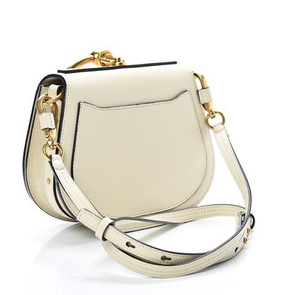 Chloe Calfskin Suede Small Nile Bracelet Bag Off White 2 of 9