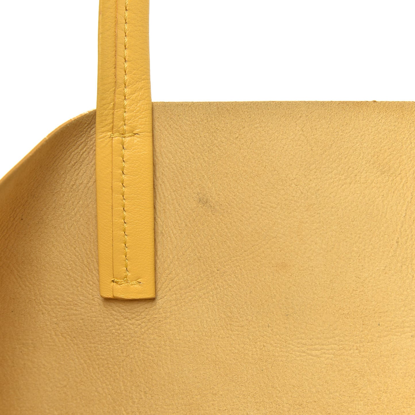 Lambskin Vertical Bi-Color Cabas Black Yellow