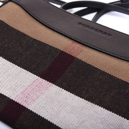 Burberry Mega Check Peyton Crossbody Clutch Bag Black 9 of 9