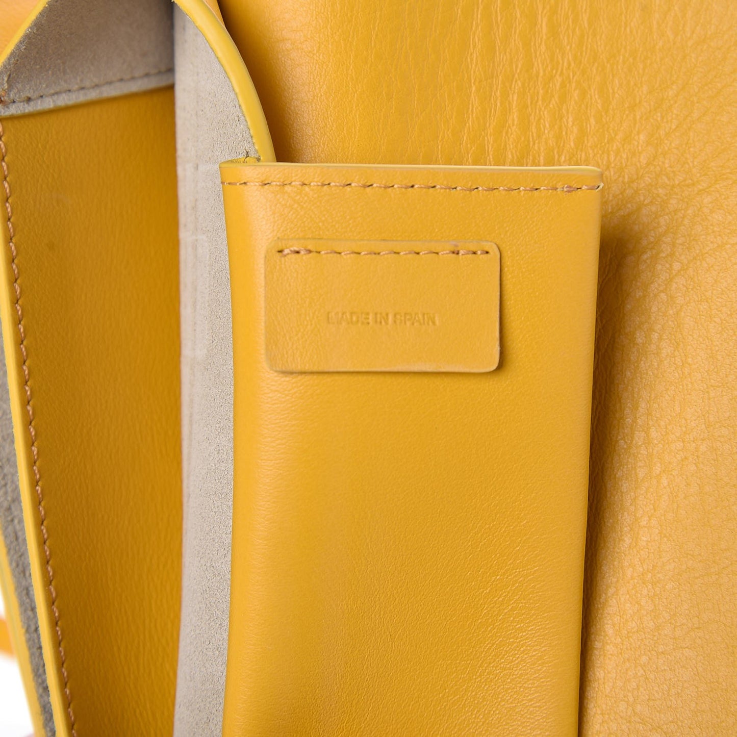 Calfskin Drew Bijou Clutch Ochre
