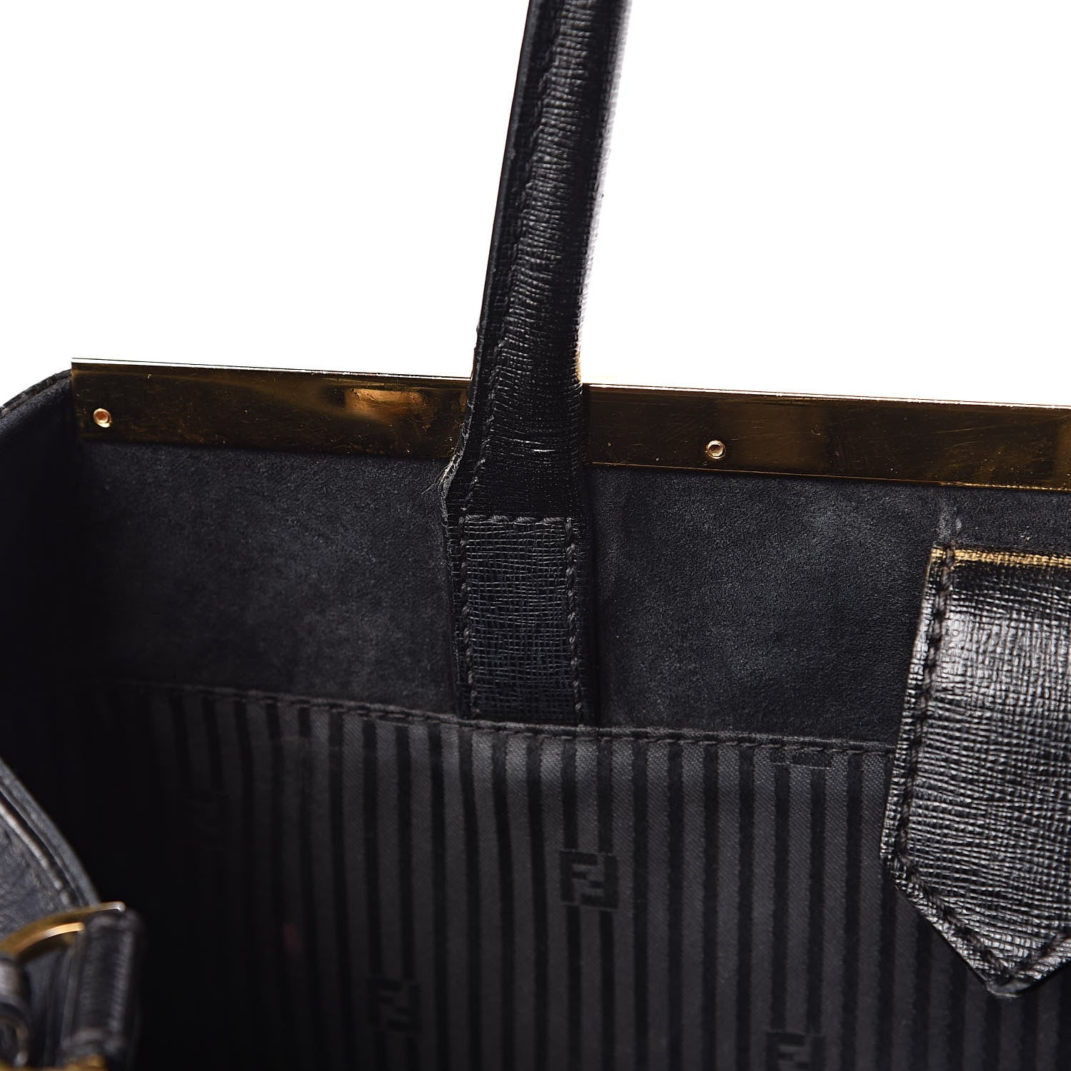Fendi Vitello Elite Regular 2Jours Tote Black 9 of 17