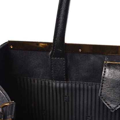 Fendi Vitello Elite Regular 2Jours Tote Black 9 of 17