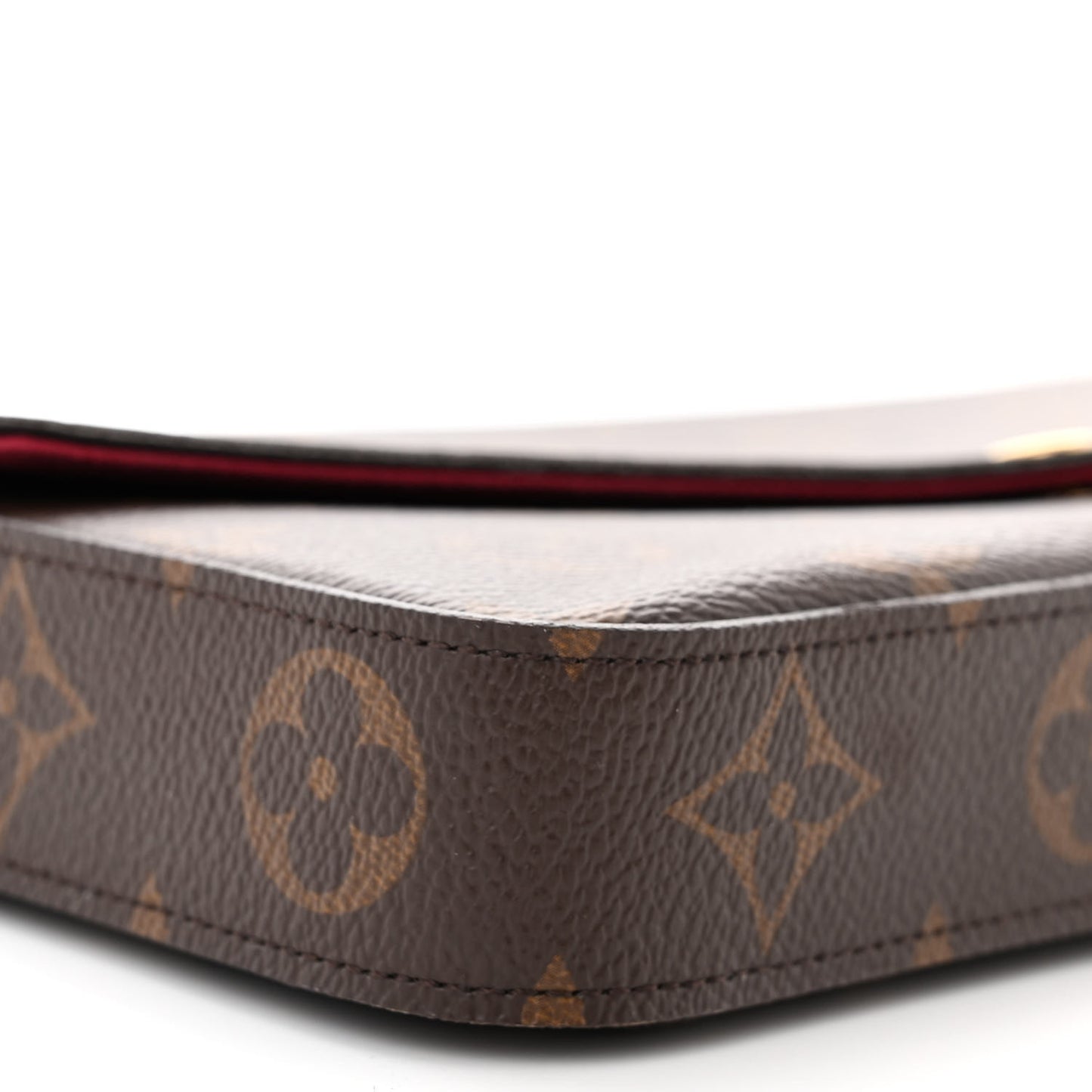 Monogram Pochette Felicie Chain Wallet Fuchsia
