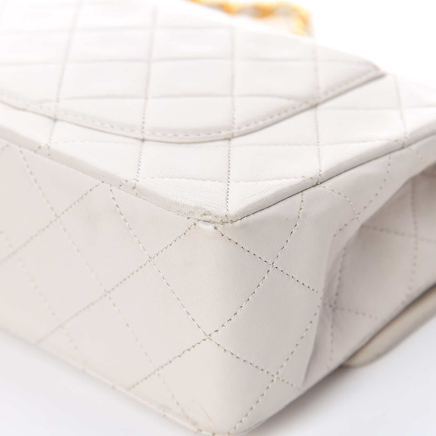 Chanel Lambskin Quilted Small Double Flap White 11 of 18