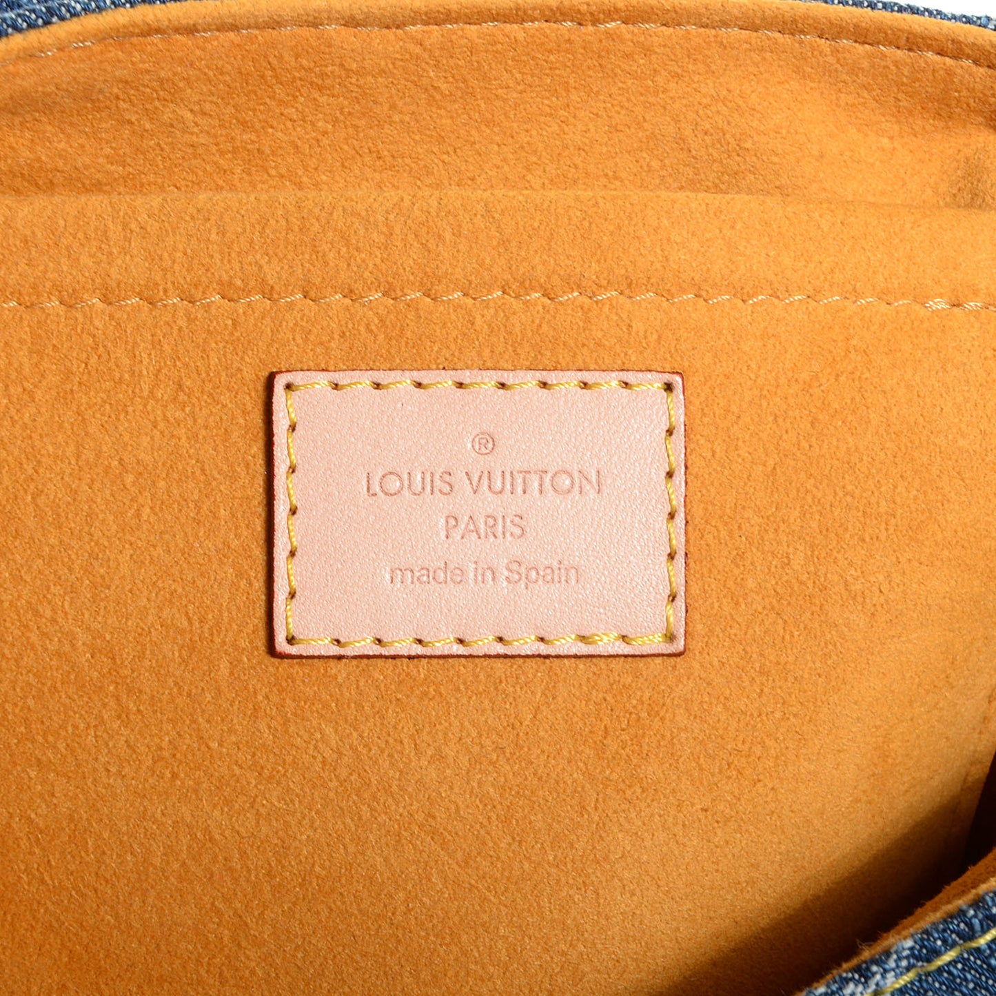 Monogram Denim Mini Pleaty Blue