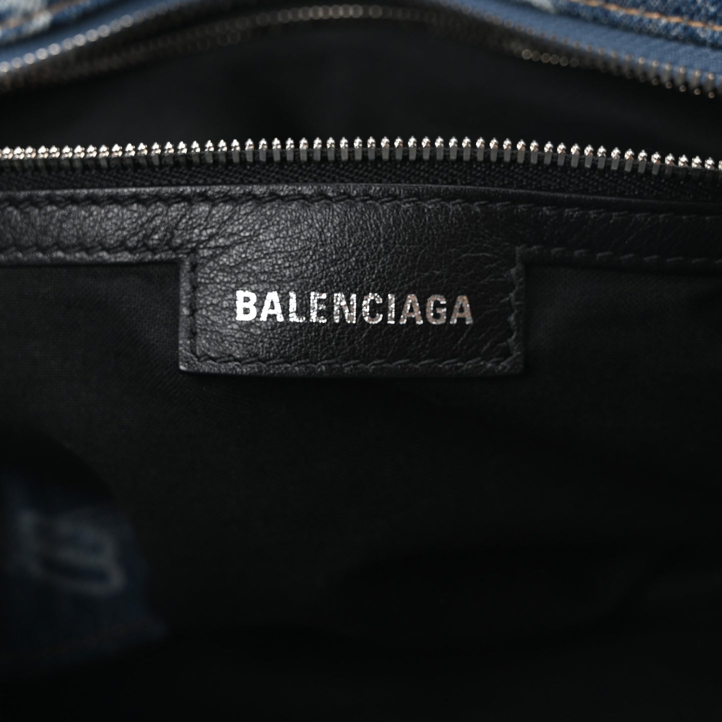 Denim BB Monogram Neo Cagole City Handbag Blue